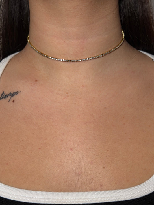 Collana Choker Tennis