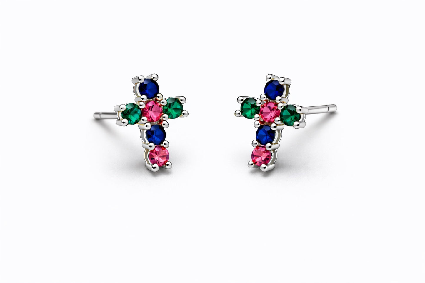 Orecchini Croce Shine Silver