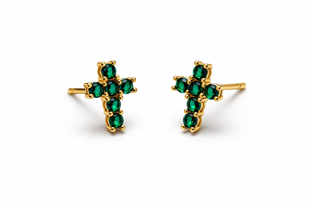 Orecchini Croce Shine Gold