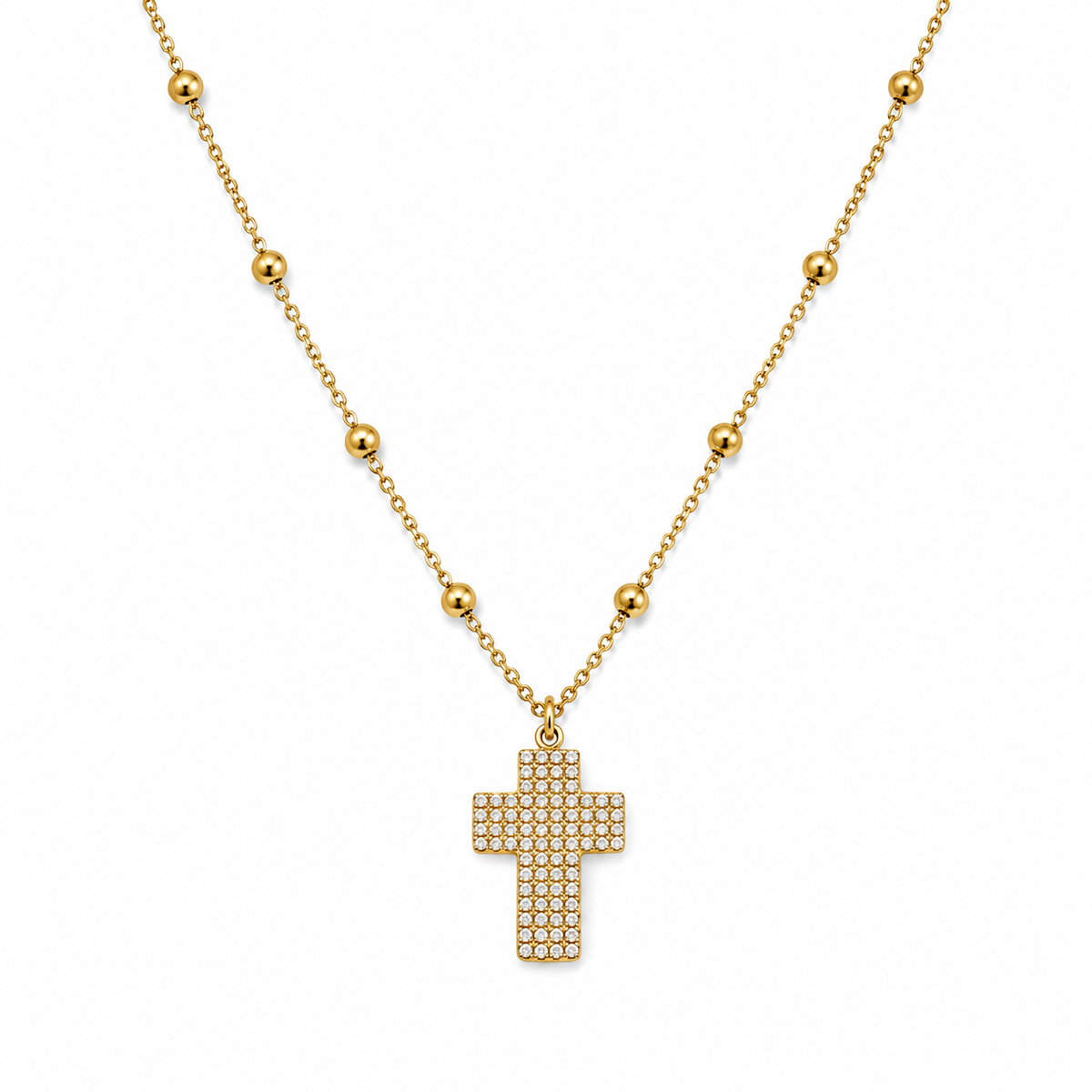 Collana Croce Sparkle