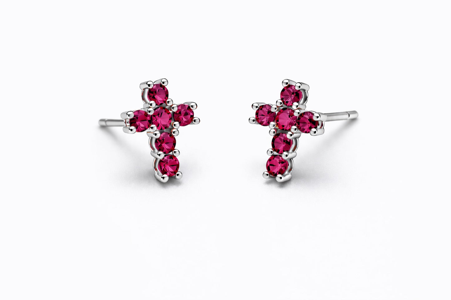 Orecchini Croce Shine Silver