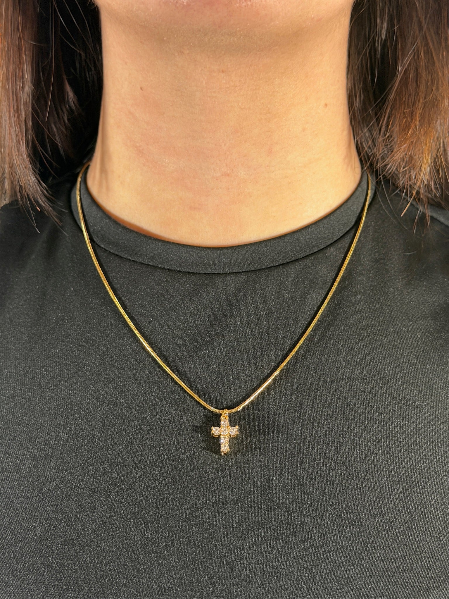 Collana Croce Shine