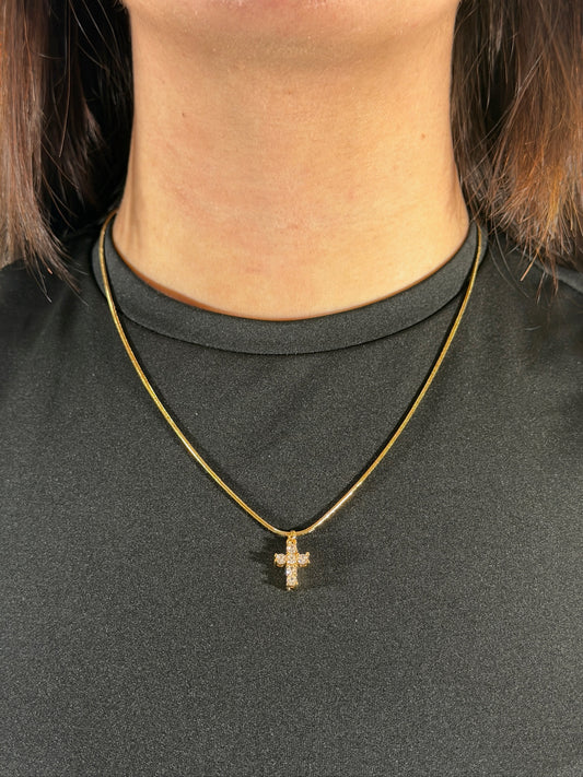 Collana Croce Shine