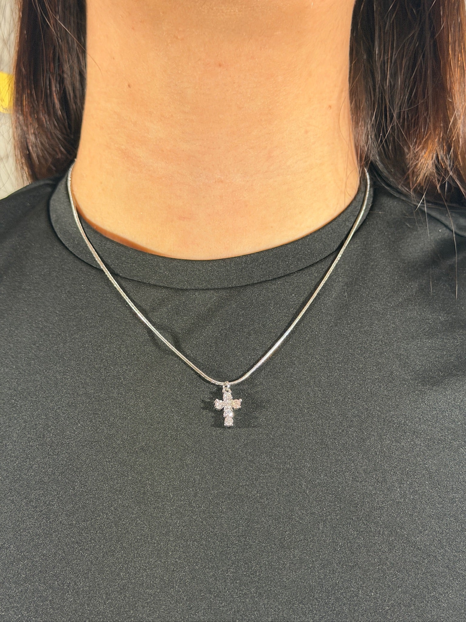 Collana Croce Shine