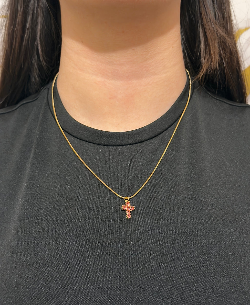 Collana Croce Shine