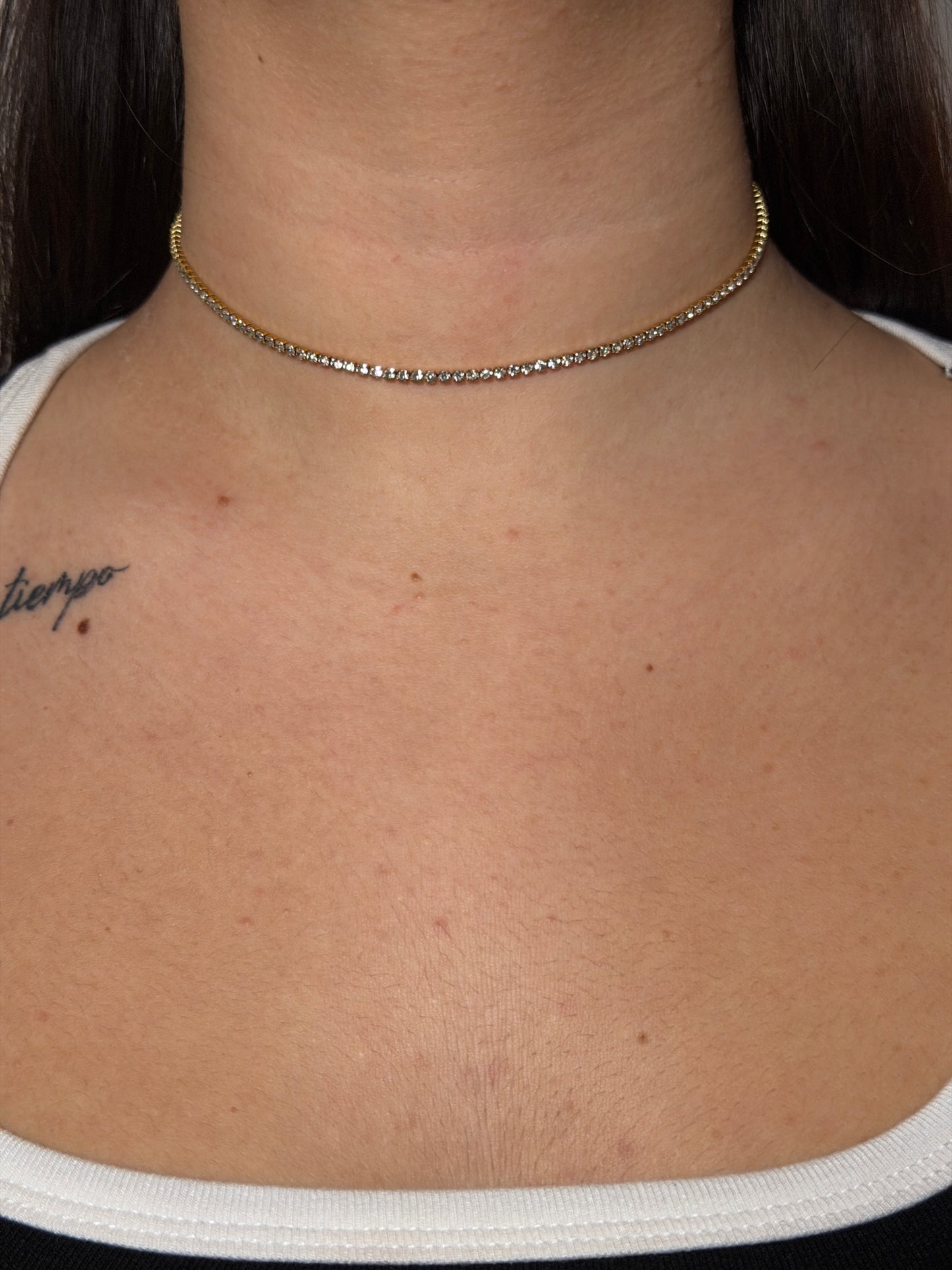 Collana Choker Tennis