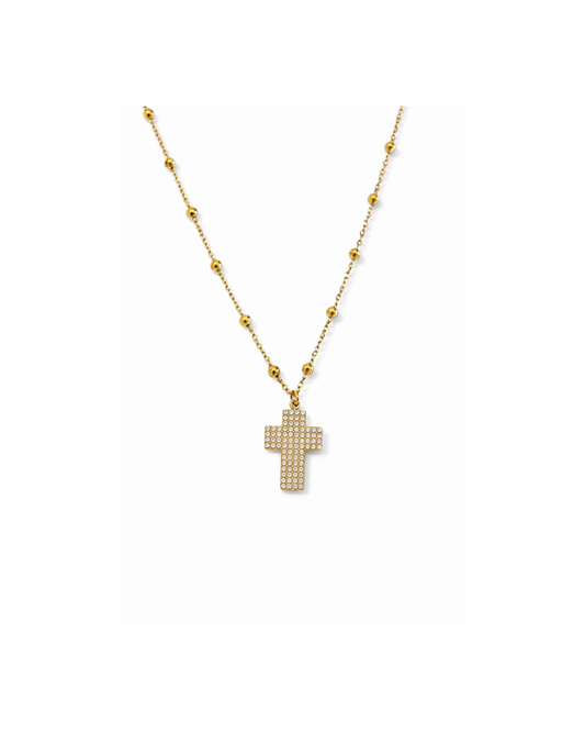 Collana Croce Sparkle