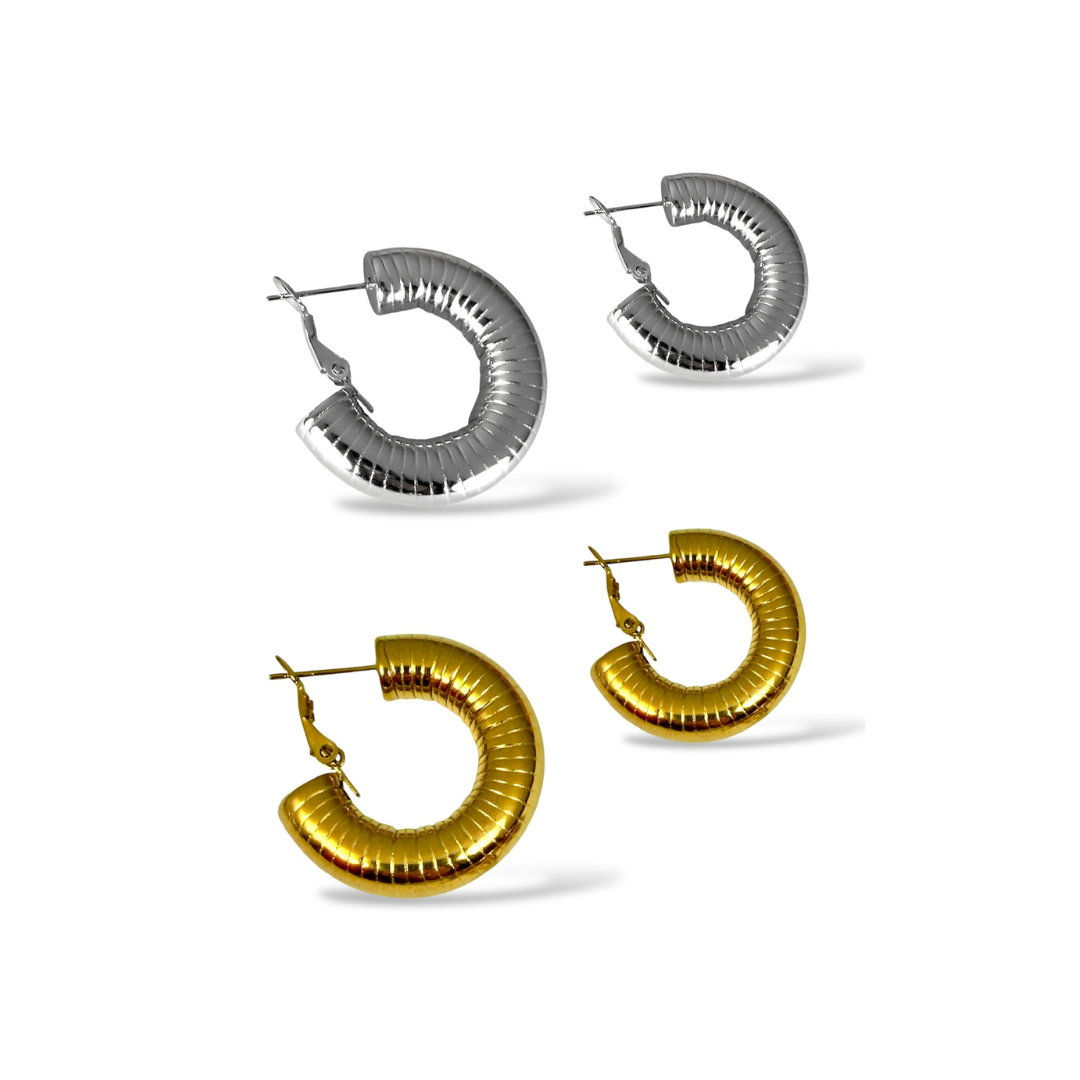 Orecchini Stripe Bombati