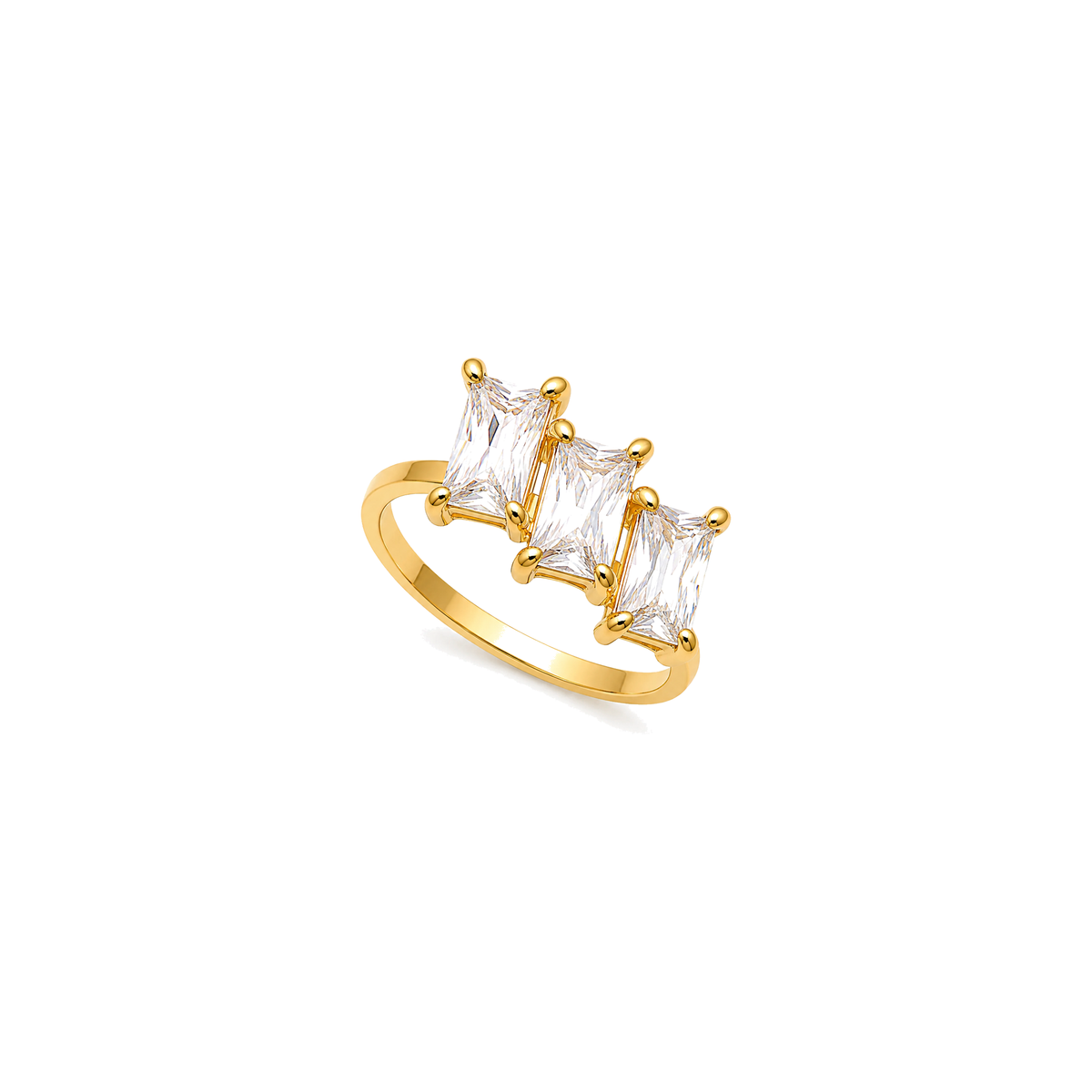 Anello Tris Baguette