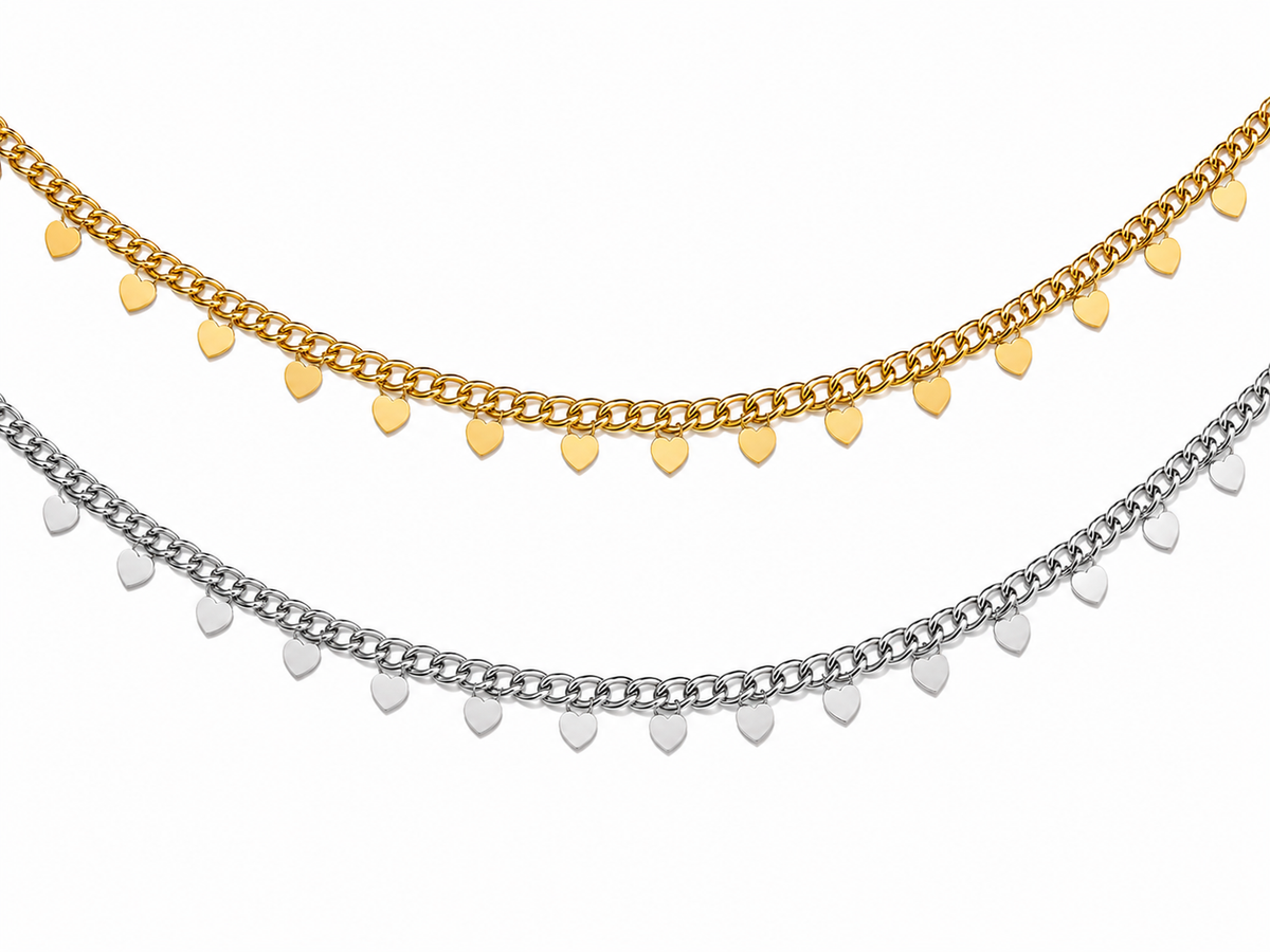 Collana Cuoricini